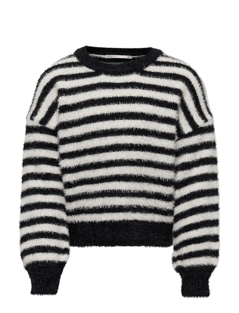 Kids Only - KOGNEWPIUMO L/S PULLOVER KNT NOOS - truien - black - 1
