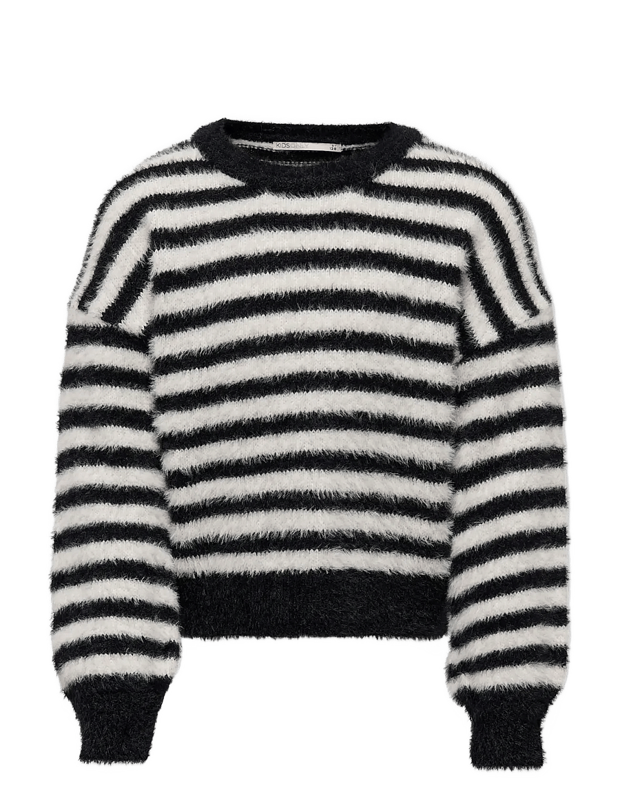 Kids Only - KOGNEWPIUMO L/S PULLOVER KNT NOOS - pullover - black - 1