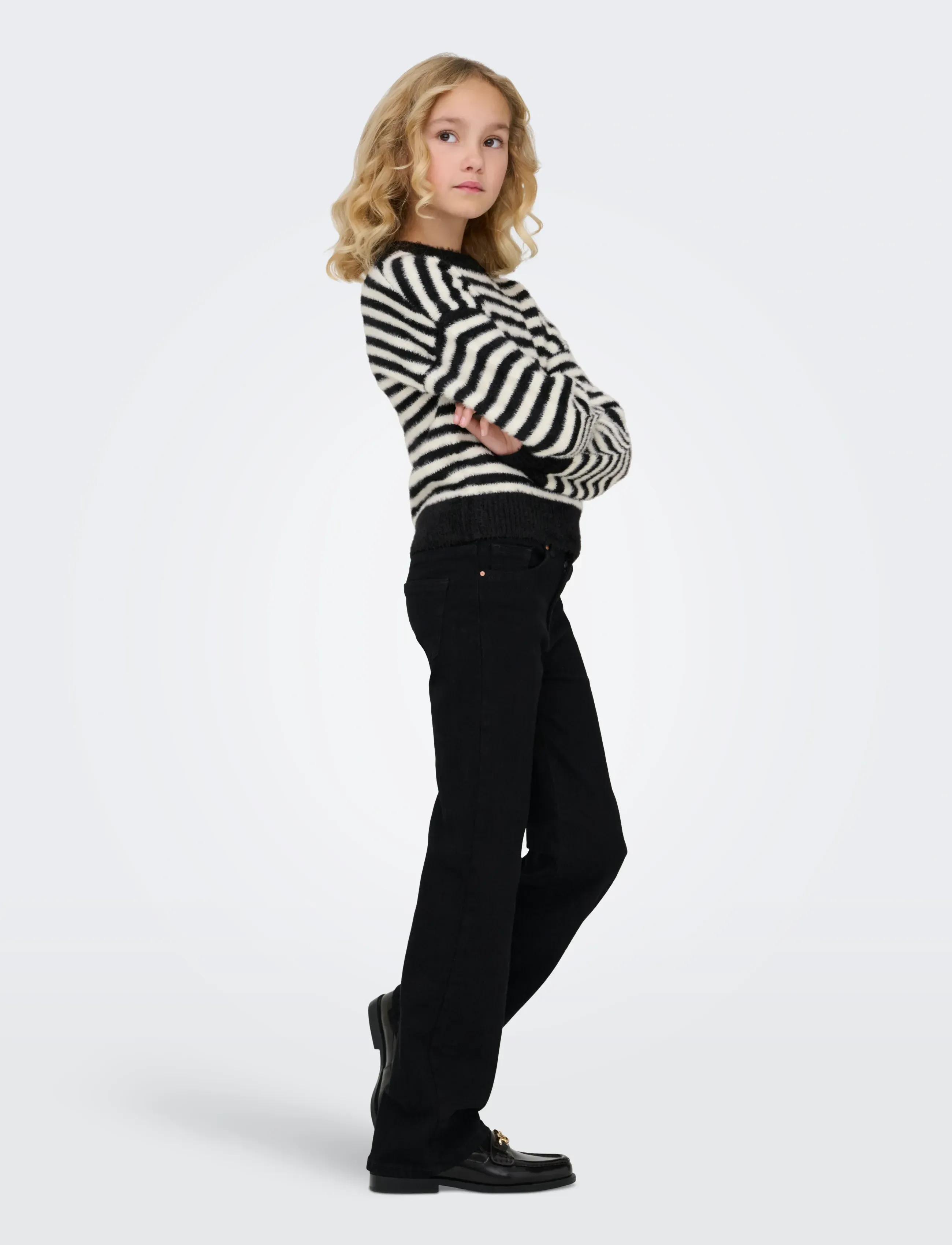 Kids Only Kognewpiumo L/S Pullover Knt Noos, 122-128, Multi/patterned, Strik > Pullovere, Børn