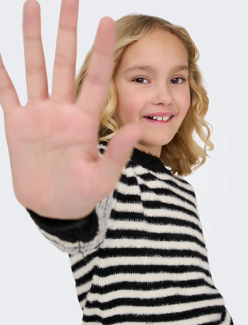 Kids Only - KOGNEWPIUMO L/S PULLOVER KNT NOOS - truien - black - 4