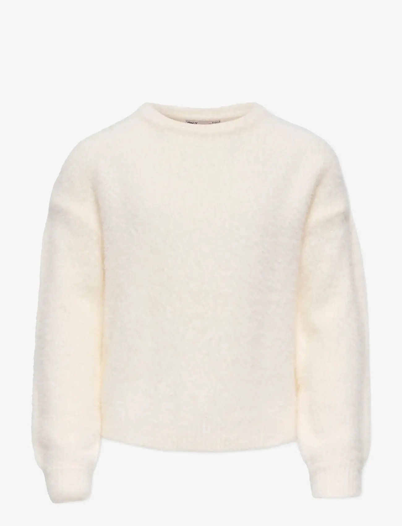 Kids Only - KOGNEWPIUMO L/S PULLOVER KNT NOOS - trøjer - cloud dancer - 1