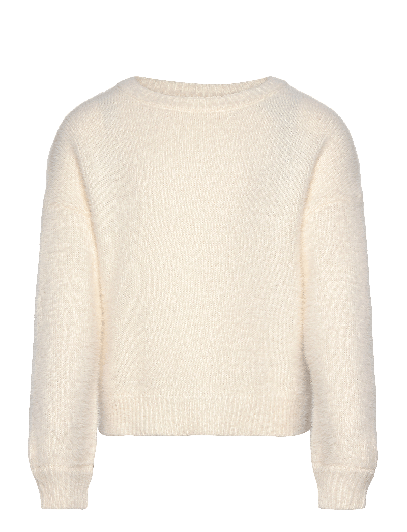 Kids Only - KOGNEWPIUMO L/S PULLOVER KNT NOOS - stickade tröjor - cloud dancer - 0