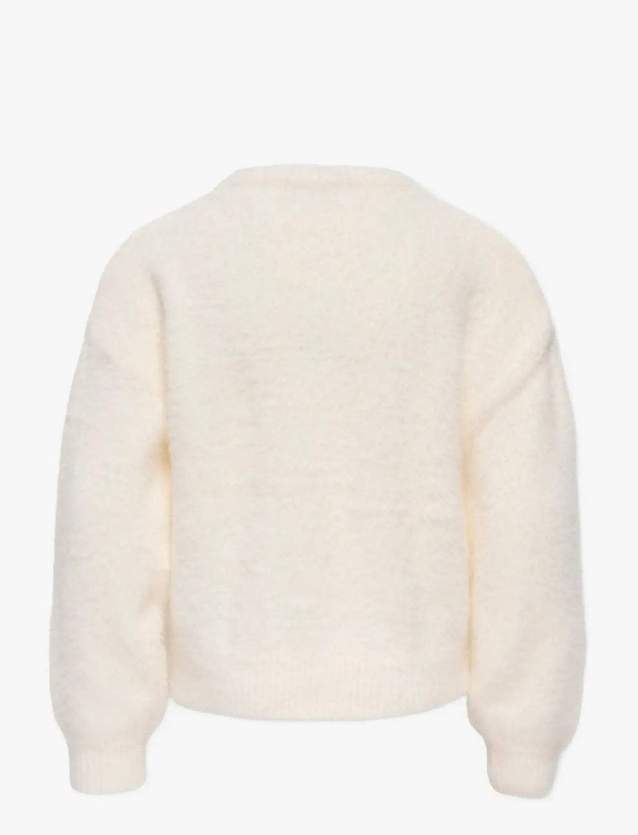 Kids Only - KOGNEWPIUMO L/S PULLOVER KNT NOOS - trøjer - cloud dancer - 2