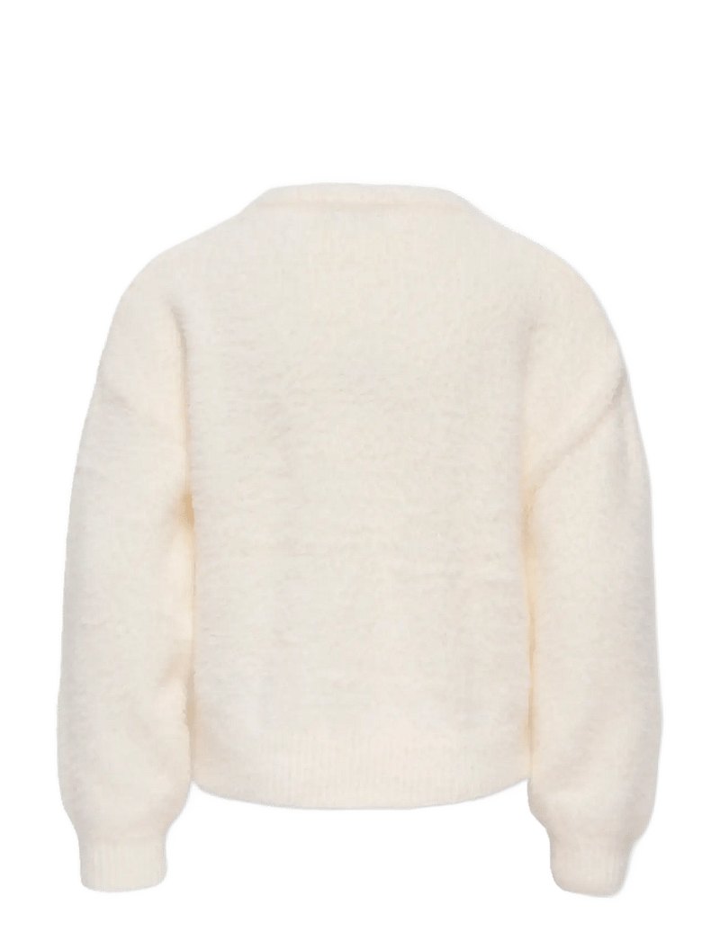 Kids Only - KOGNEWPIUMO L/S PULLOVER KNT NOOS - trøjer - cloud dancer - 2