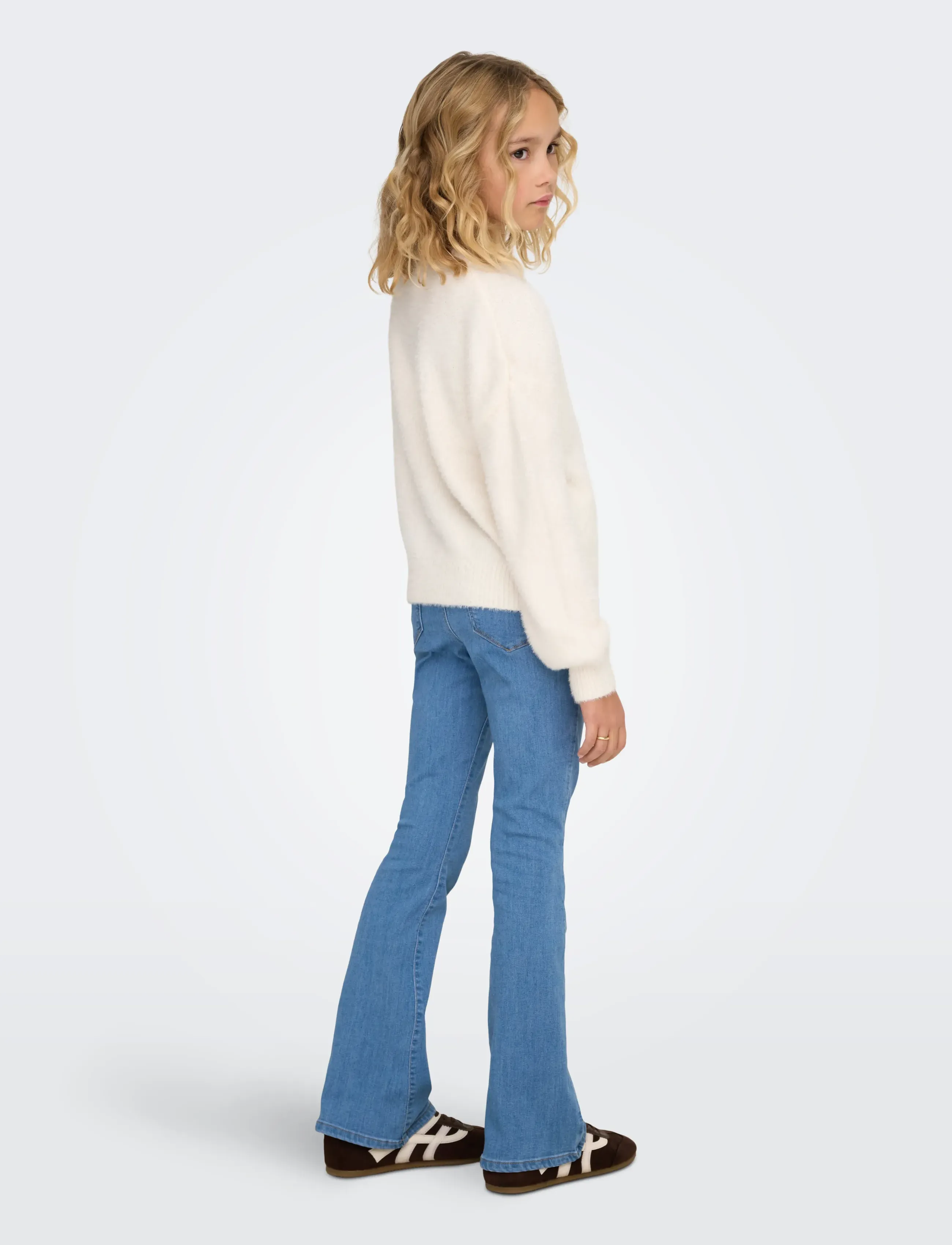 Kids Only - KOGNEWPIUMO L/S PULLOVER KNT NOOS - jumpers - cloud dancer - 3