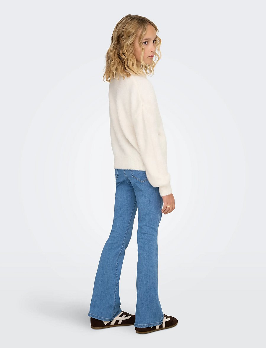 Kids Only - KOGNEWPIUMO L/S PULLOVER KNT NOOS - pullover - cloud dancer - 3