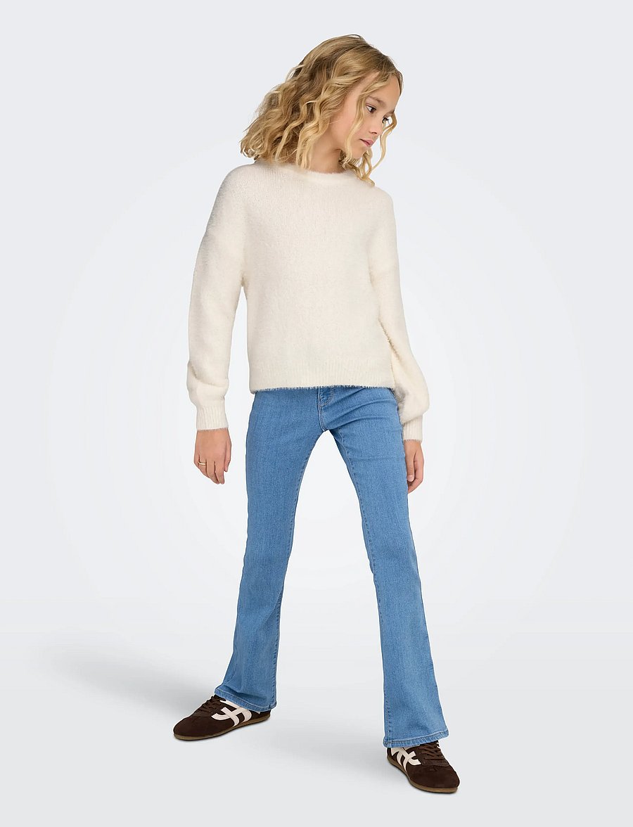 Kids Only - KOGNEWPIUMO L/S PULLOVER KNT NOOS - pullover - cloud dancer - 5
