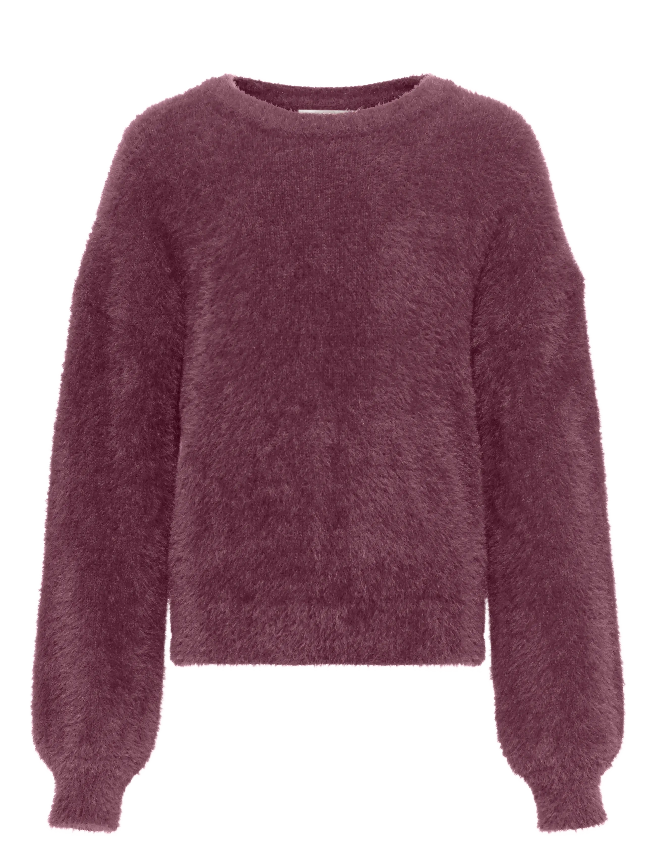 Kids Only Kognewpiumo L/S Pullover Knt Noos, 122-128, Burgundy, Strik > Pullovere, Børn