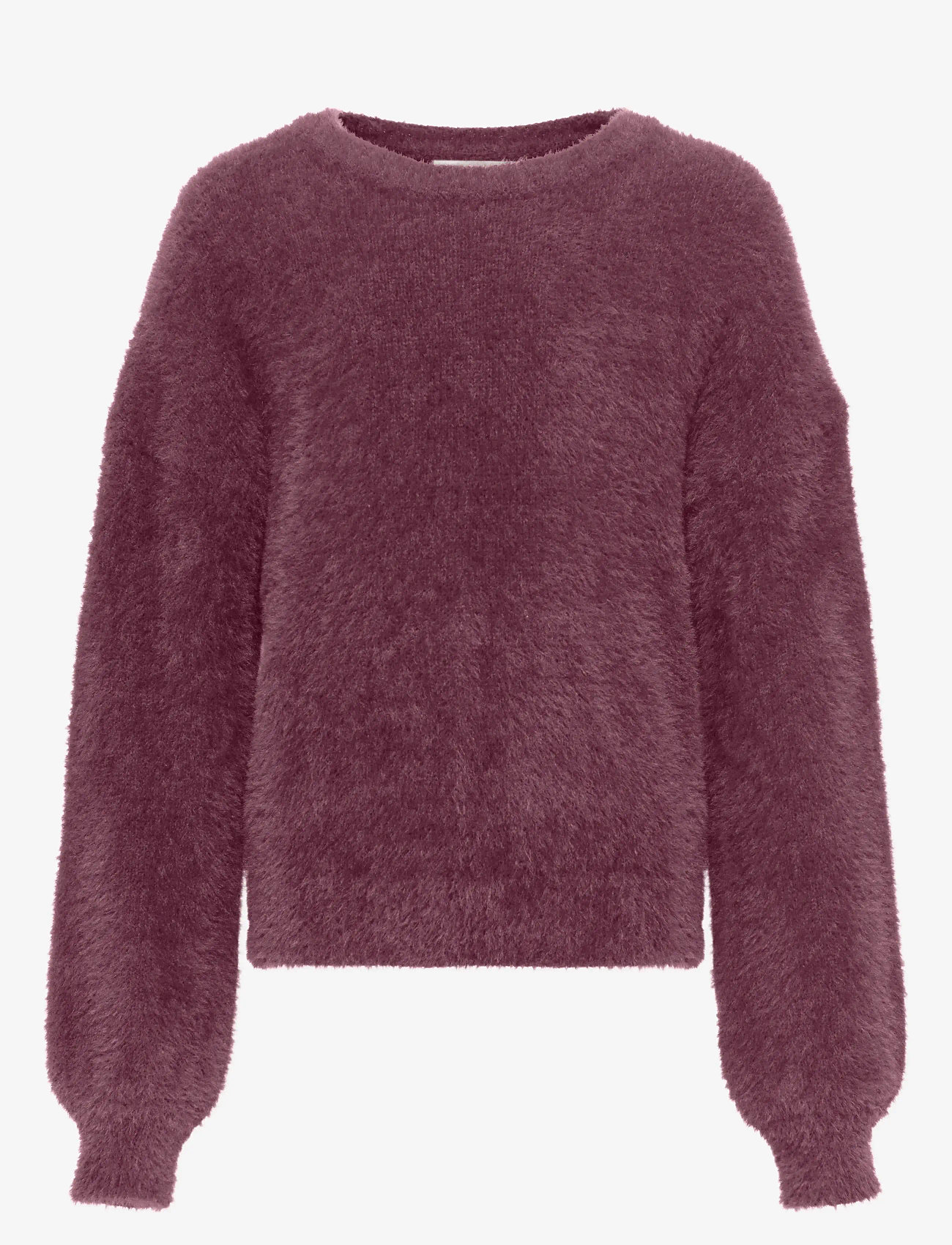 Kids Only - KOGNEWPIUMO L/S PULLOVER KNT NOOS - stickade tröjor - mauve wine - 0