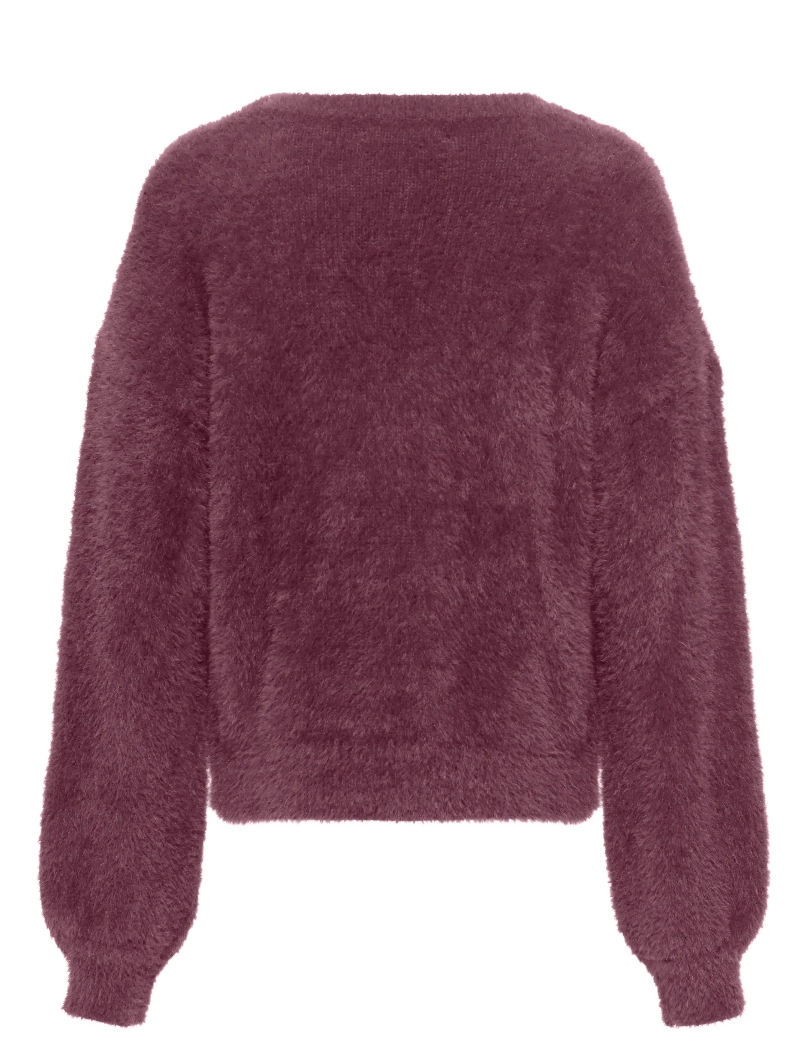 Kids Only - KOGNEWPIUMO L/S PULLOVER KNT NOOS - jumpers - mauve wine - 1