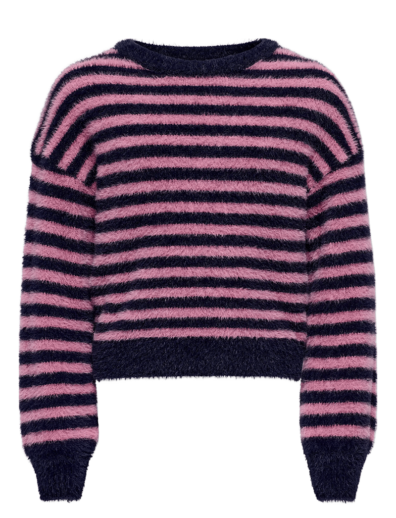 Kids Only - KOGNEWPIUMO L/S PULLOVER KNT NOOS - trøjer - night sky - 1