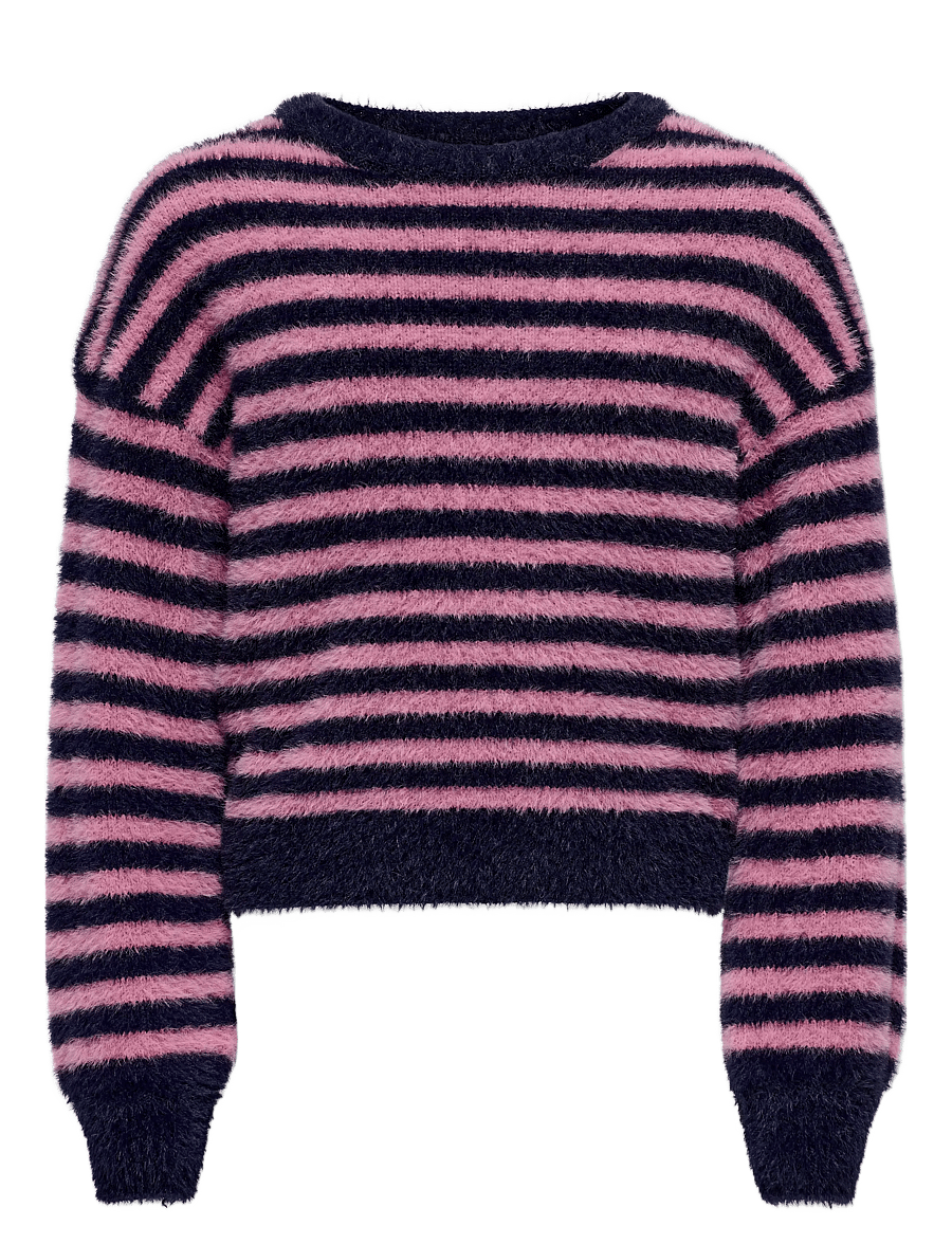 Kids Only - KOGNEWPIUMO L/S PULLOVER KNT NOOS - trøjer - night sky - 1