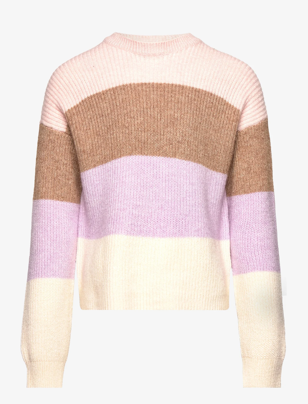 Kids Only - KMGNEWSANDY L/S STRIPE PULLOVER KNT - pullover - sepia rose - 0