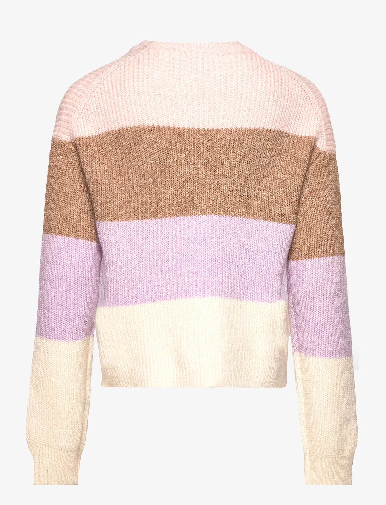 Kids Only - KMGNEWSANDY L/S STRIPE PULLOVER KNT - pullover - sepia rose - 1