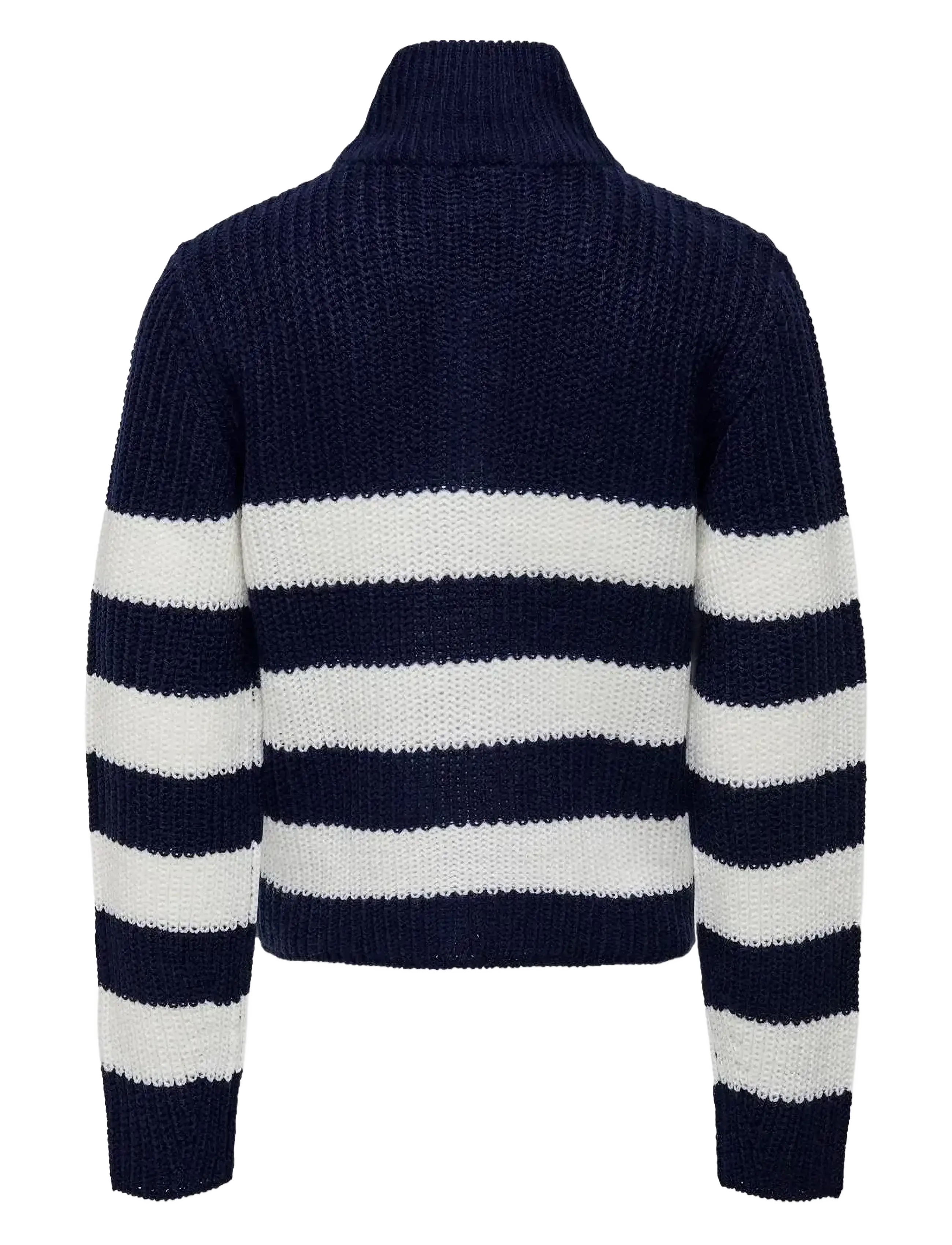 Kids Only - KOGNEWBELLA NICOYA L/S ZIP PULLOVER KNT - trøjer - maritime blue - 1
