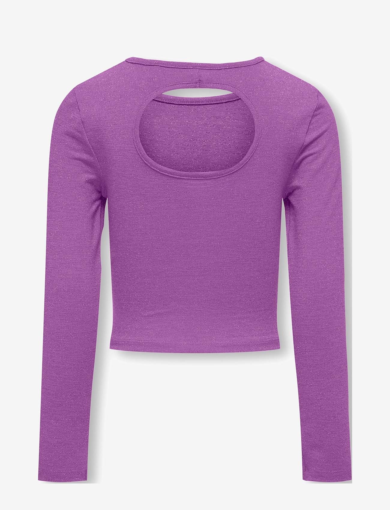 Kids Only - KOGROMA L/S SHORT CUT OUT TOP BOX JRS - langärmelige - dewberry - 1