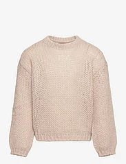 Kids Only - KOGNEWNORDIC LIFE LS O-NECK KNT - jumpers - pumice stone - 0