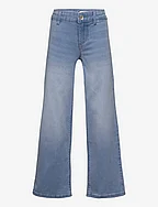 KOGSYLVIE CLEAN WIDE LEG LB DNM PIM NOOS - LIGHT BLUE DENIM