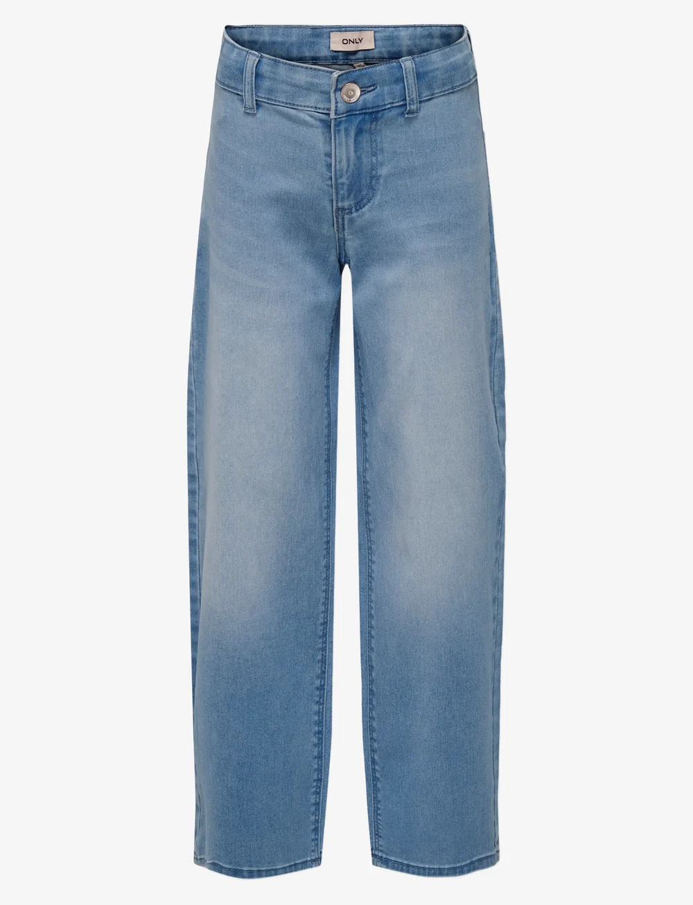 Kids Only - KOGSYLVIE CLEAN WIDE LEG LB DNM PIM NOOS - hosen mit weitem bein - light blue denim - 1