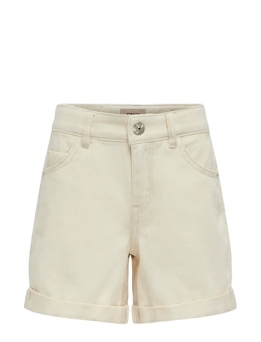 Kids Only - KOGVEGA REG MOM SHORTS DNM BJBOX NOOS - denimshorts - ecru - 1