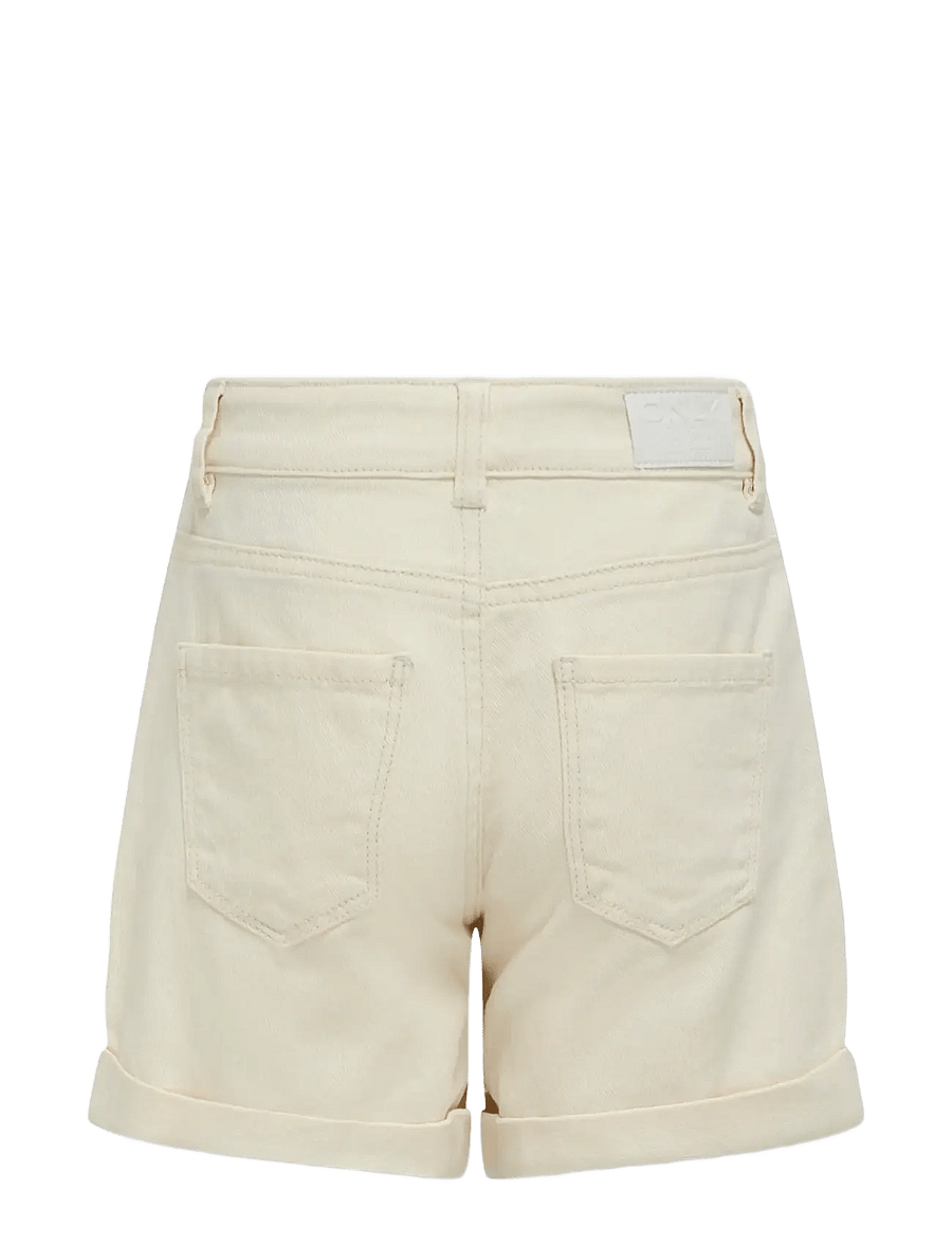 Kids Only - KOGVEGA REG MOM SHORTS DNM BJBOX NOOS - denimshorts - ecru - 2