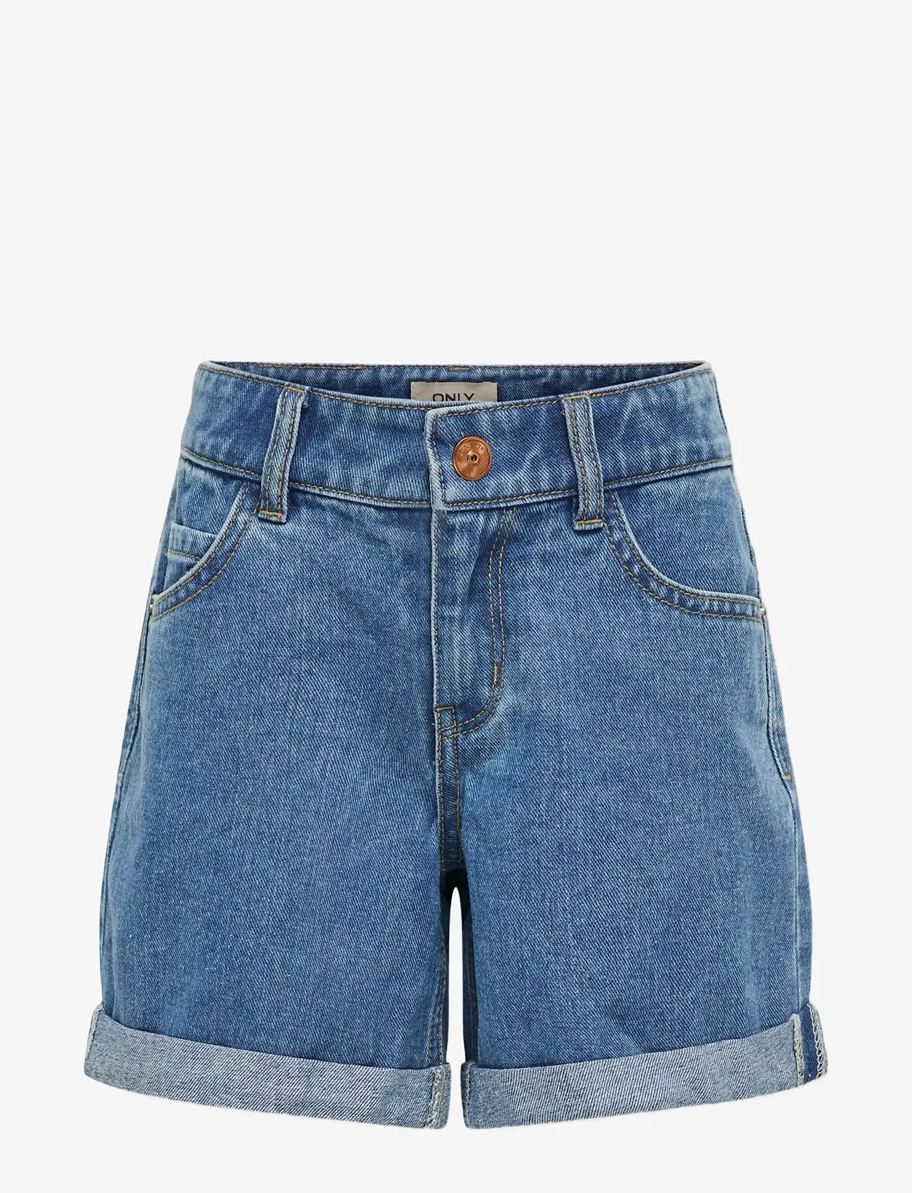 Kids Only - KOGVEGA REG MOM SHORTS DNM BJBOX NOOS - denimshorts - medium blue denim - 0