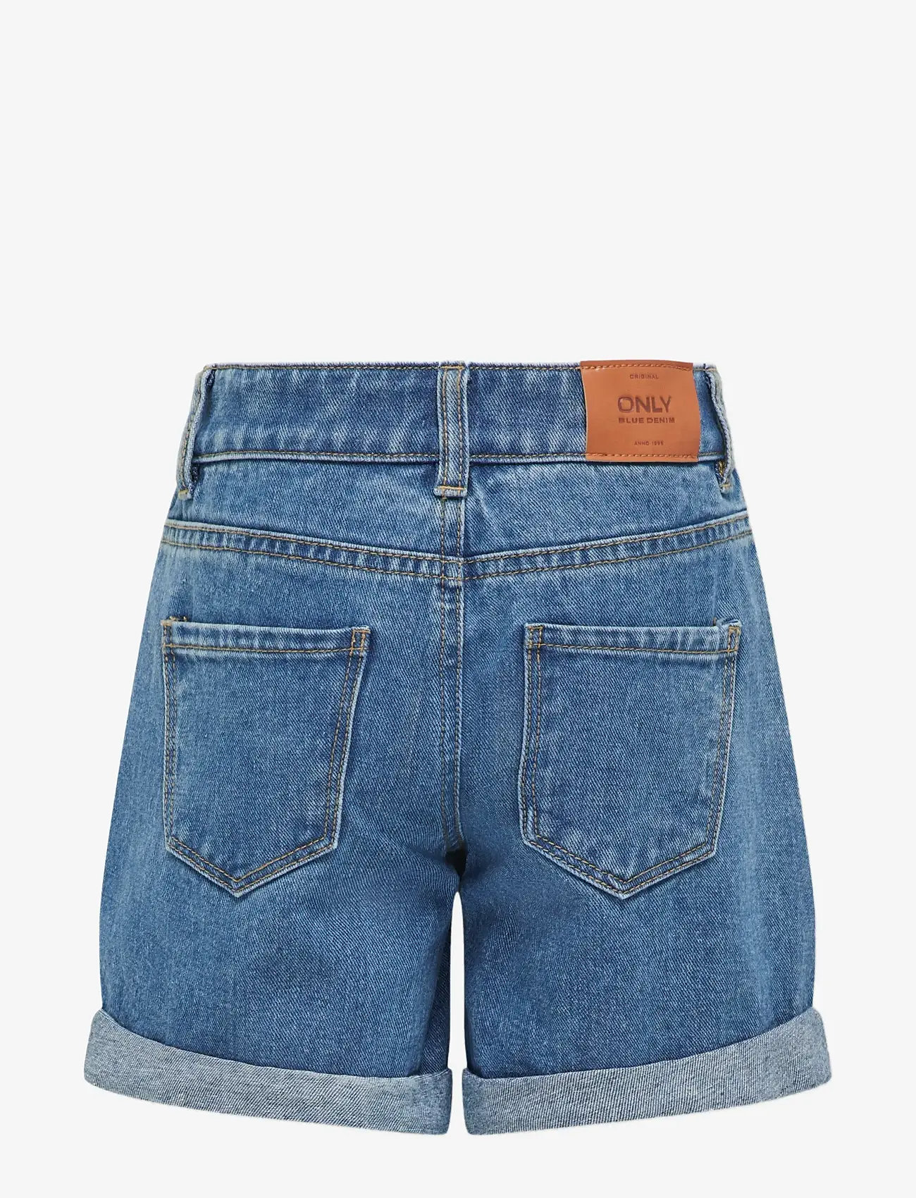 Kids Only - KOGVEGA REG MOM SHORTS DNM BJBOX NOOS - denimshorts - medium blue denim - 1