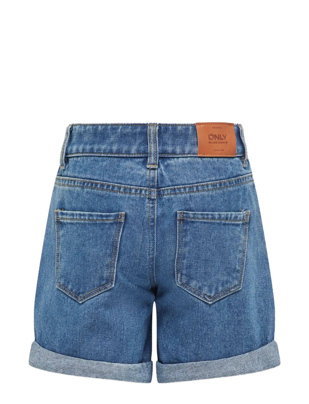 Kids Only - KOGVEGA REG MOM SHORTS DNM BJBOX NOOS - denimshorts - medium blue denim - 2