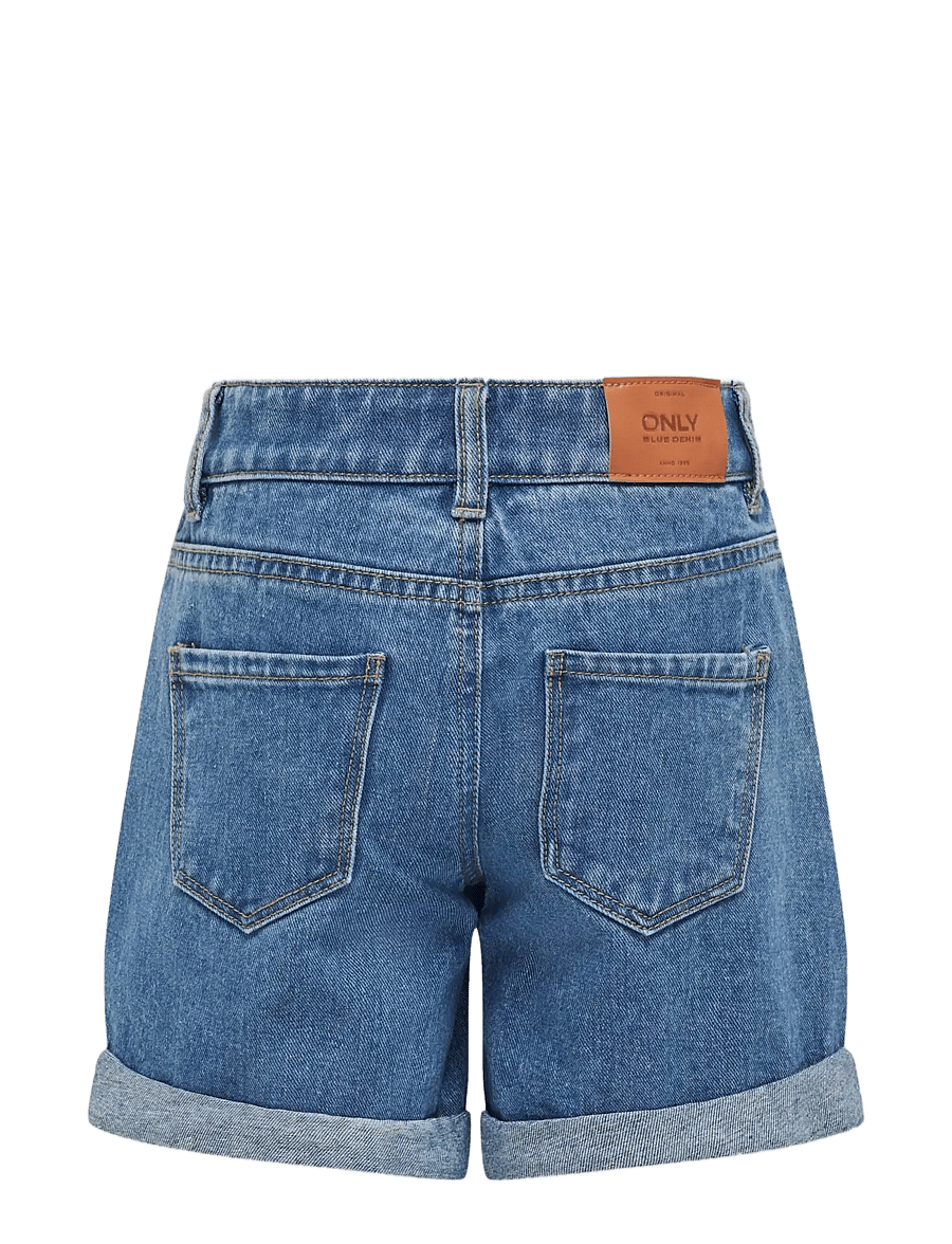Kids Only - KOGVEGA REG MOM SHORTS DNM BJBOX NOOS - jeansshorts - medium blue denim - 2
