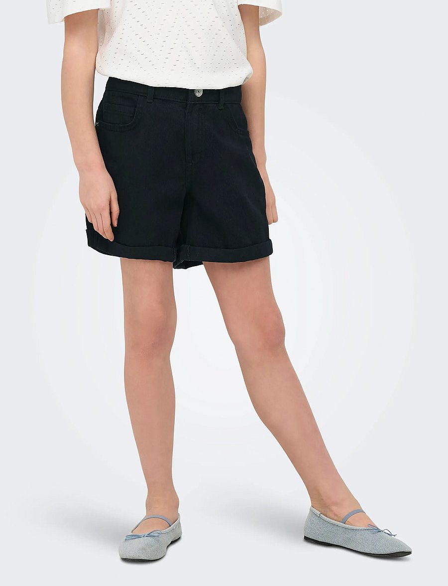 Kids Only - KOGVEGA REG MOM SHORTS DNM BJBOX NOOS - denimshorts - washed black - 0