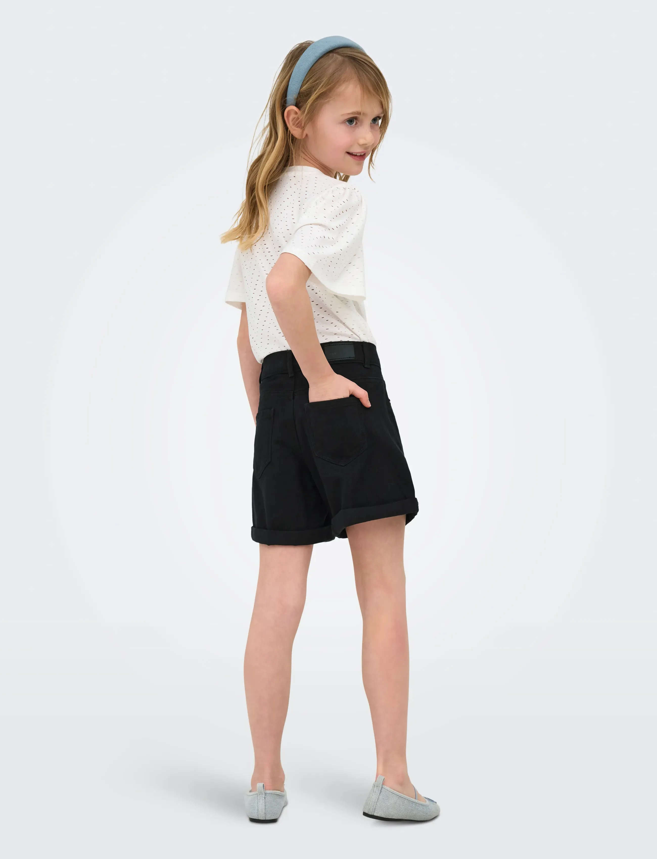 Kids Only - KOGVEGA REG MOM SHORTS DNM BJBOX NOOS - denimshorts - washed black - 3