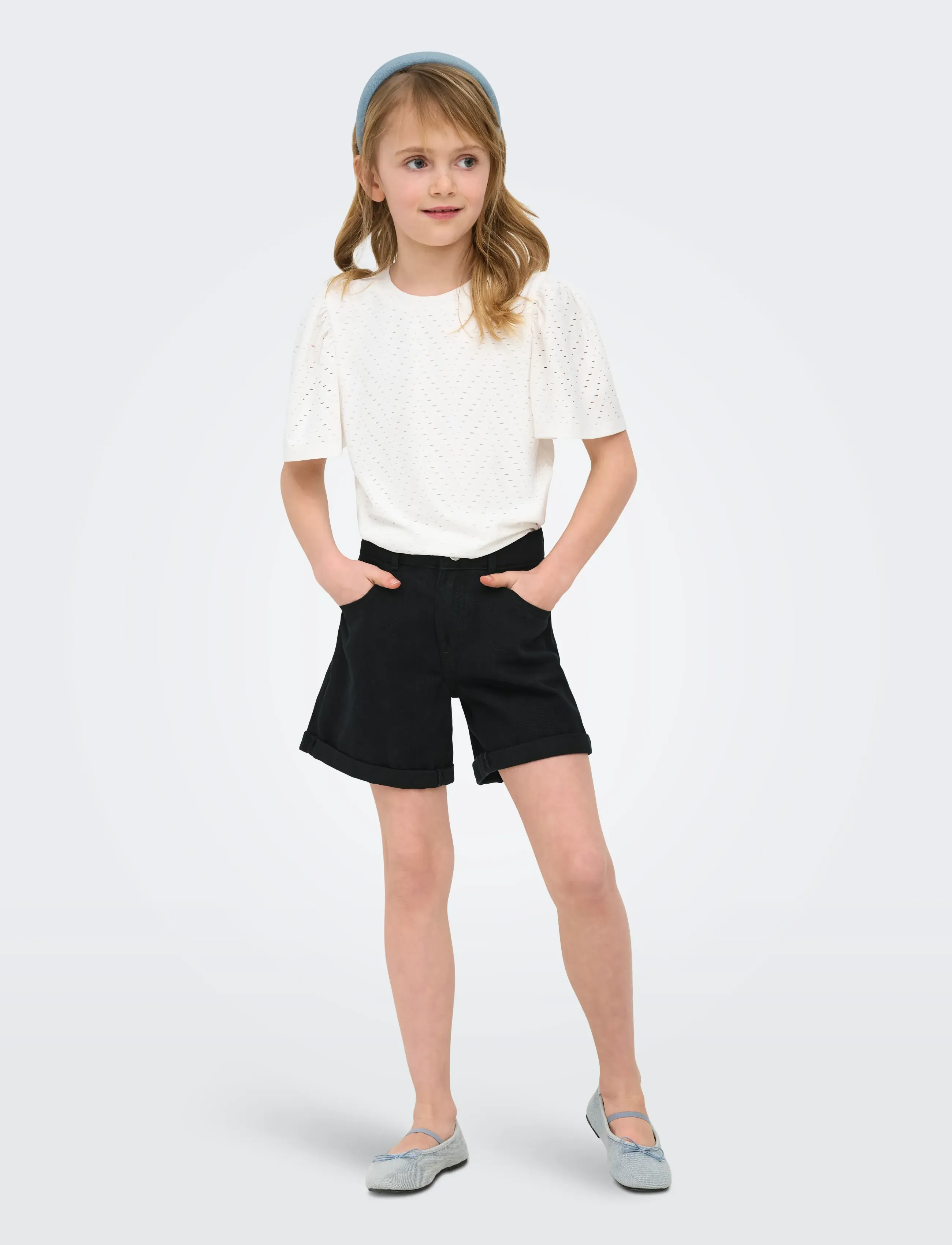 Kids Only - KOGVEGA REG MOM SHORTS DNM BJBOX NOOS - denimshorts - washed black - 4
