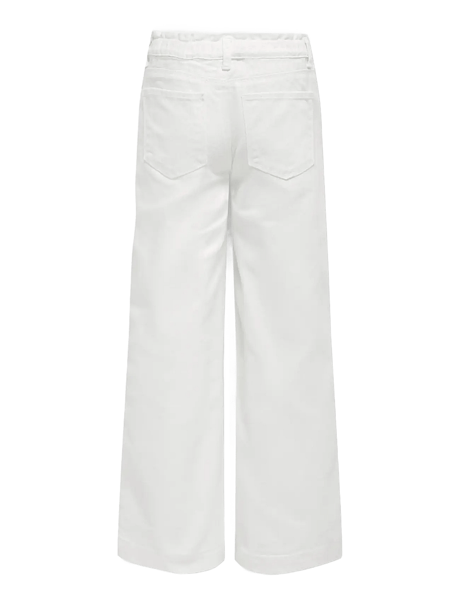 Kids Only - KOGCOMET LIFE WIDE DNM GUO020 NOOS - hosen mit weitem bein - white - 2