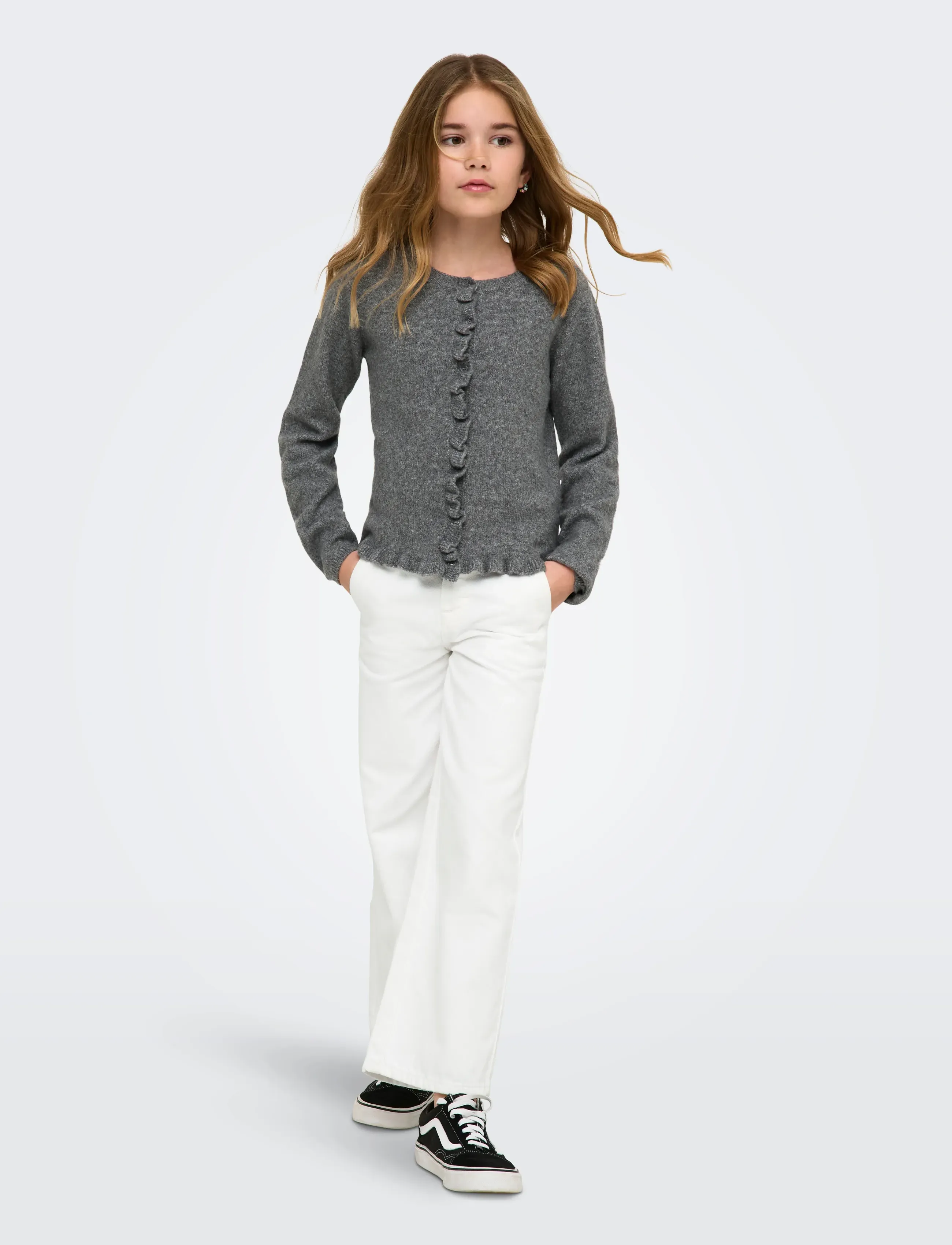 Kids Only - KOGCOMET LIFE WIDE DNM GUO020 NOOS - wide leg jeans - white - 5
