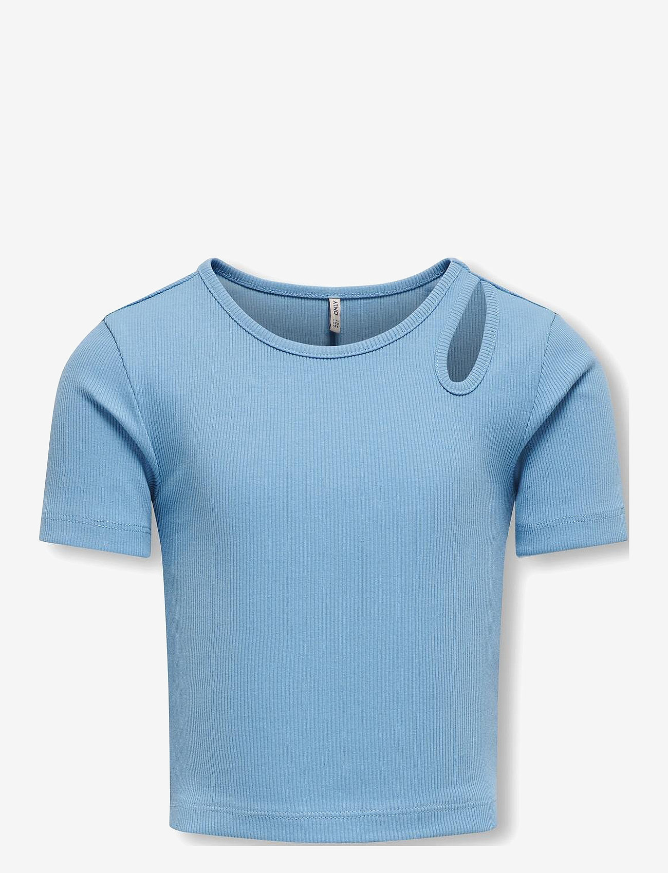 Kids Only - KOGNESSA S/S CUT OUT TOP BOX JRS NOOS - blissful blue - 1