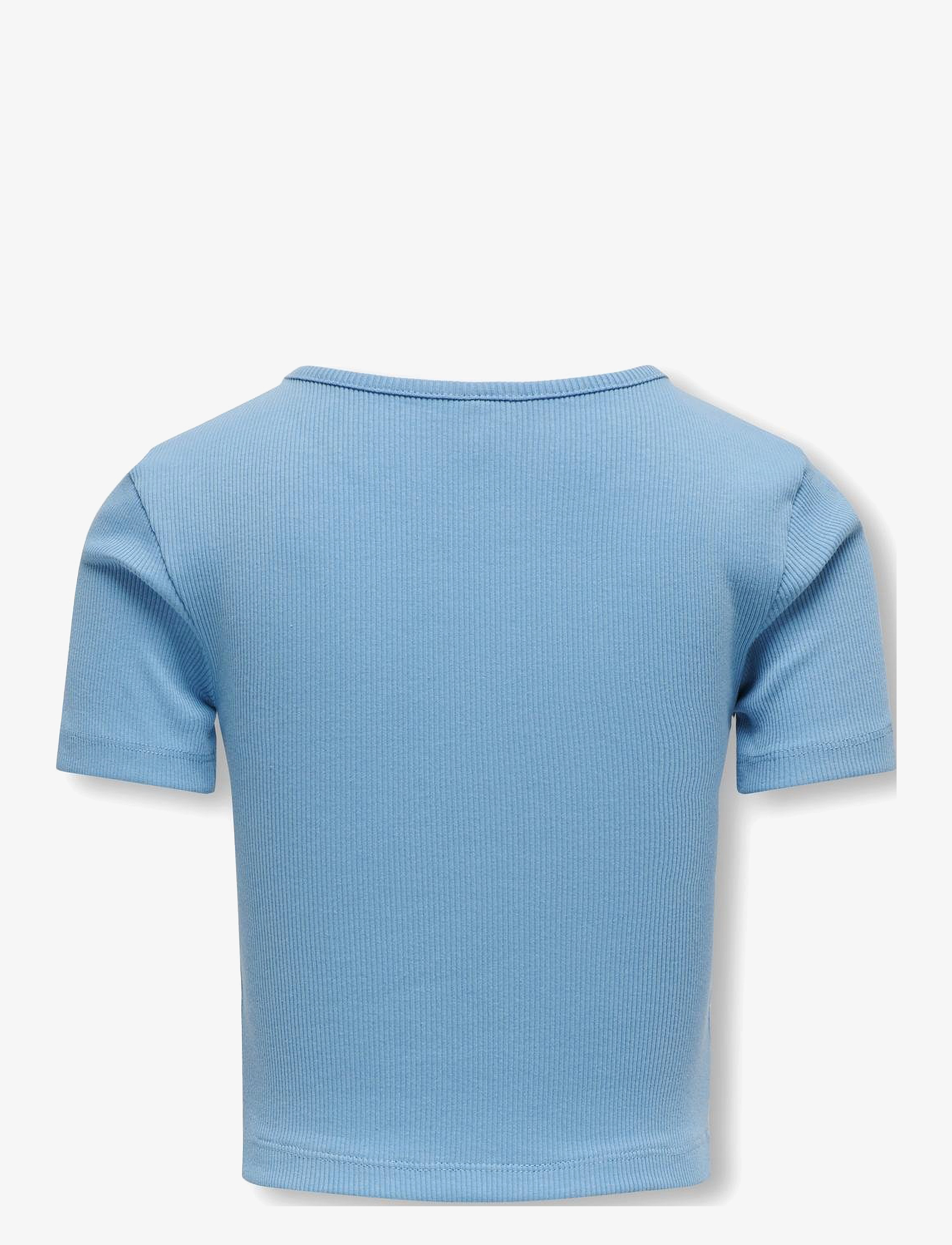 Kids Only - KOGNESSA S/S CUT OUT TOP BOX JRS NOOS - blissful blue - 2