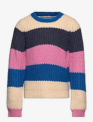 Kids Only - KOGNIKKA LS STRIPE O-NECK KNT - džemprid - french blue - 0