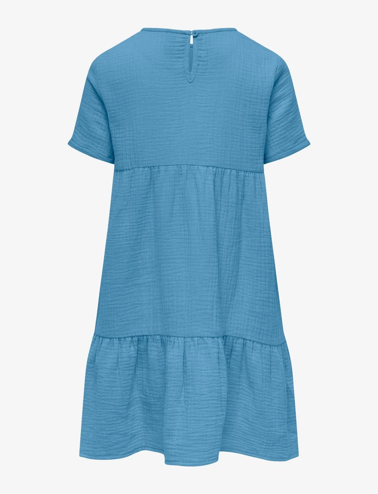 Kids Only - KOGTHYRA S/S LAYERED DRESS WVN - sukienki codzienne z krótkim rękawem - blissful blue - 1