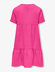 Kids Only - KOGTHYRA S/S LAYERED DRESS WVN - short-sleeved casual dresses - raspberry rose - 1