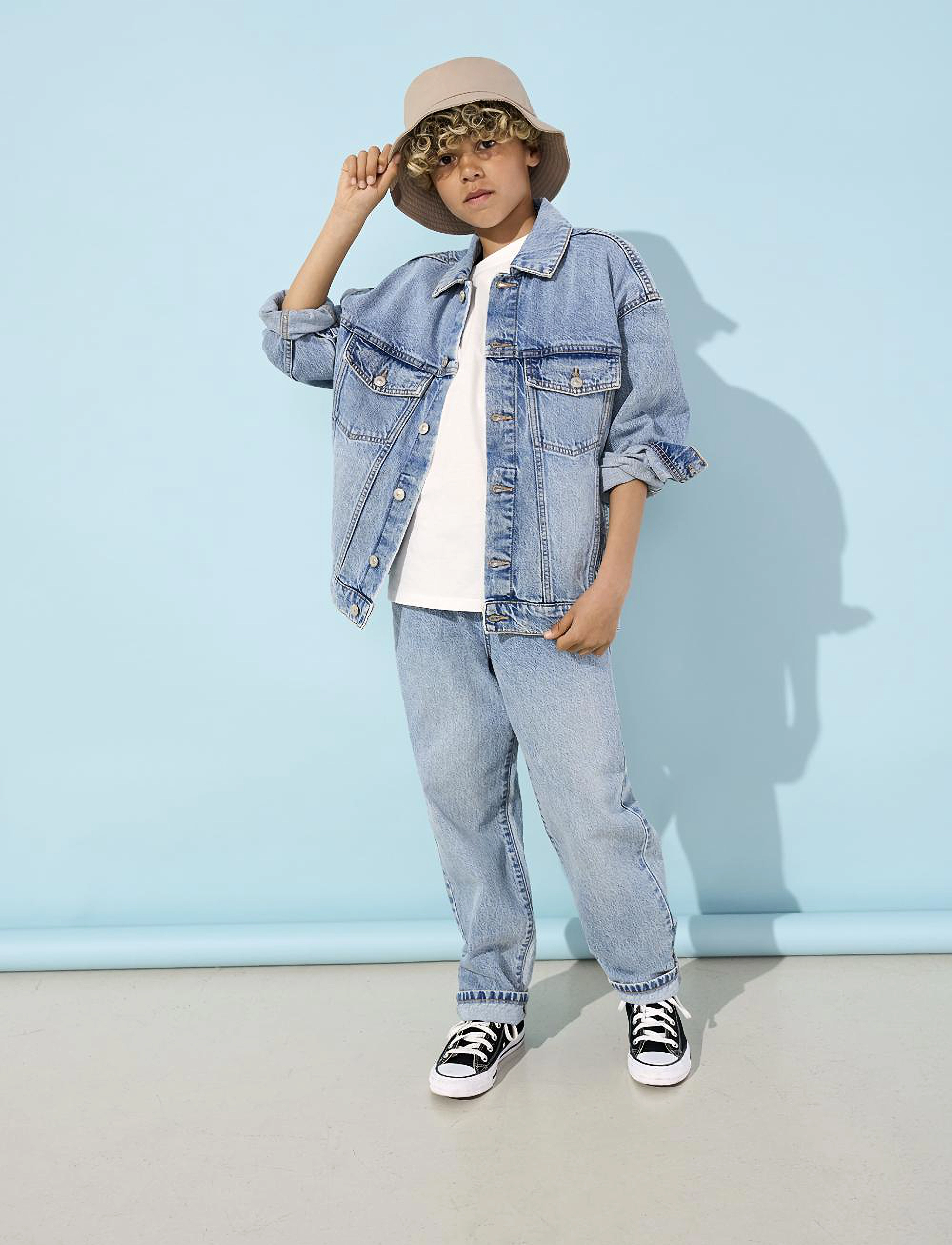 Kids Only - KOBRICK TRUCKER JACKET L.BLUE DNM 3793 - light blue denim - 2