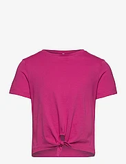 Kids Only - KOGNEW MAY LIFE S/S KNOT TOP JRS - kortærmede t-shirts - raspberry rose - 0