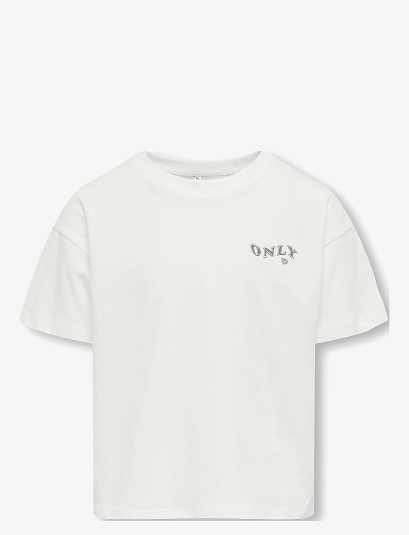 Kids Only - KOGMAIKEN LIFE CROP SS ONLY BOX JRS NOOS - lühikeste varrukatega t-särgid - cloud dancer - 0