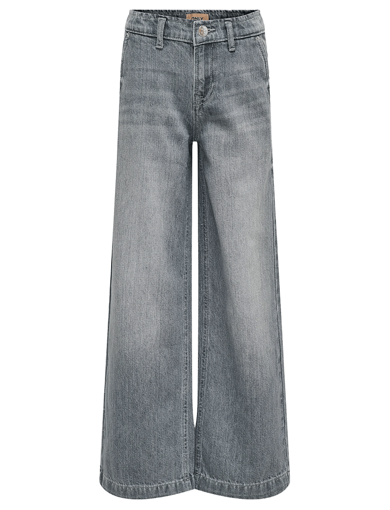 Kids Only - KOGCOMET WIDE LEG DNM MAT624 NOOS - brede jeans - medium grey denim - 1