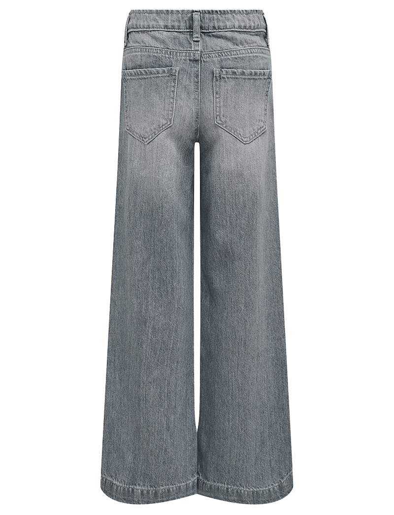 Kids Only - KOGCOMET WIDE LEG DNM MAT624 NOOS - brede jeans - medium grey denim - 2