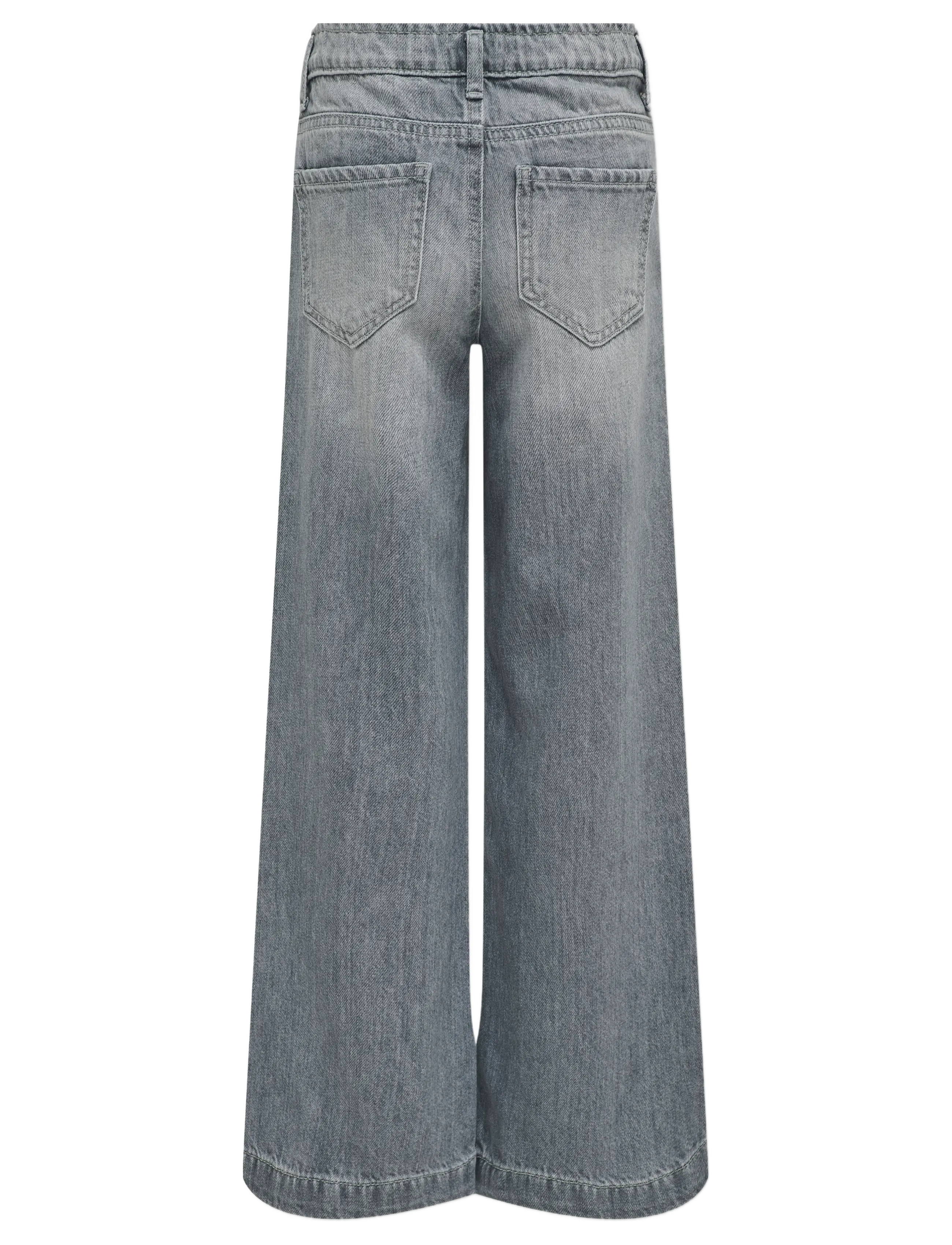 Kids Only - KOGCOMET WIDE LEG DNM MAT624 NOOS - hosen mit weitem bein - medium grey denim - 2