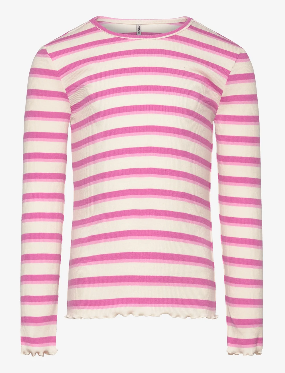 Kids Only - KMGEVIG L/S RIB TOP O-NECK JRS - pikkade varrukatega t-särgid - cloud dancer - 1