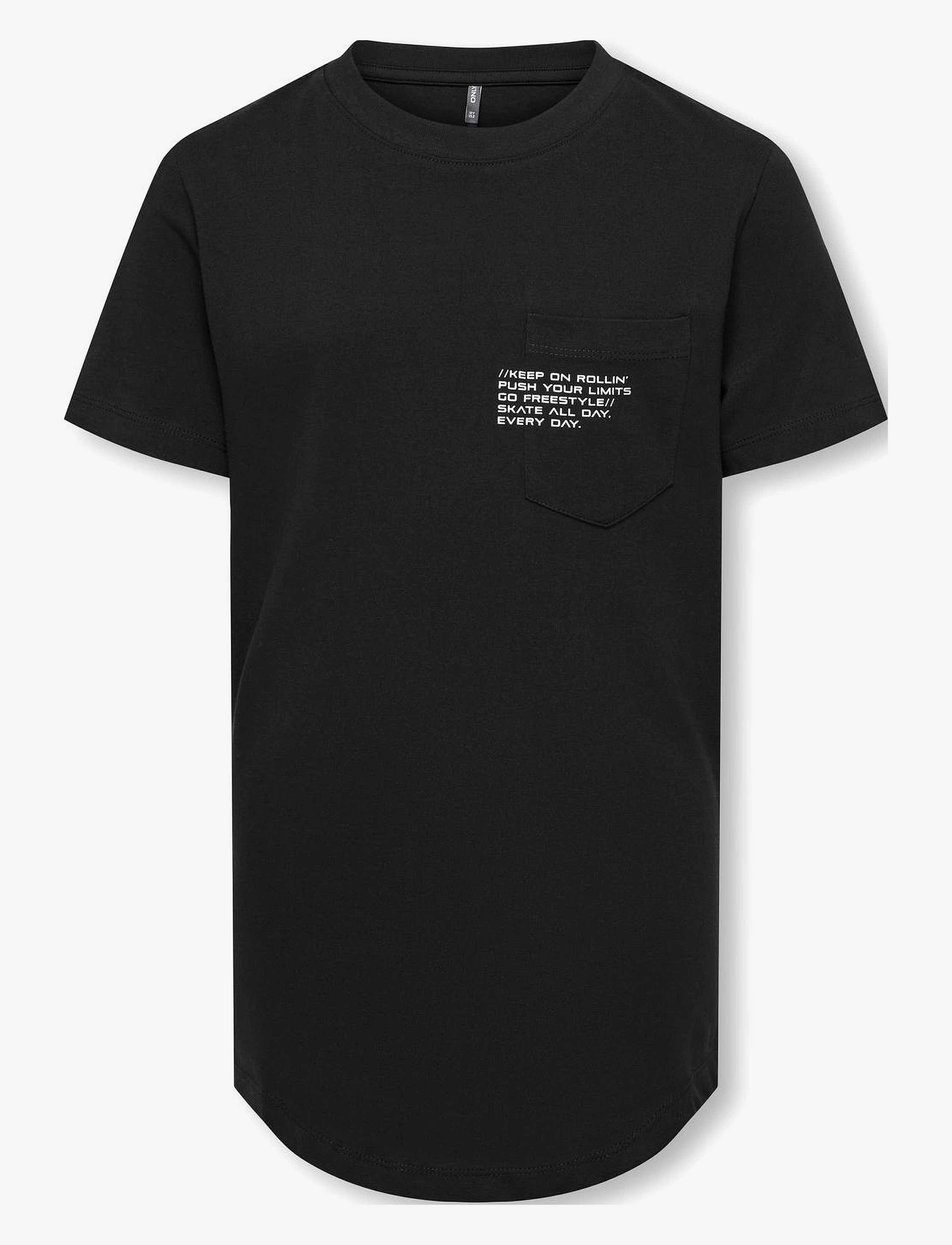 Kids Only KOBMARINUS S/S TEE PRINT BOX JRS NOOS - T-shirts - BLACK / black
