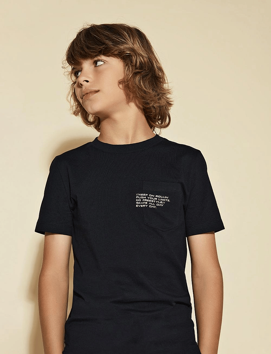 Kids Only - KOBMARINUS S/S TEE PRINT BOX JRS NOOS - kortærmede t-shirts - black - 0