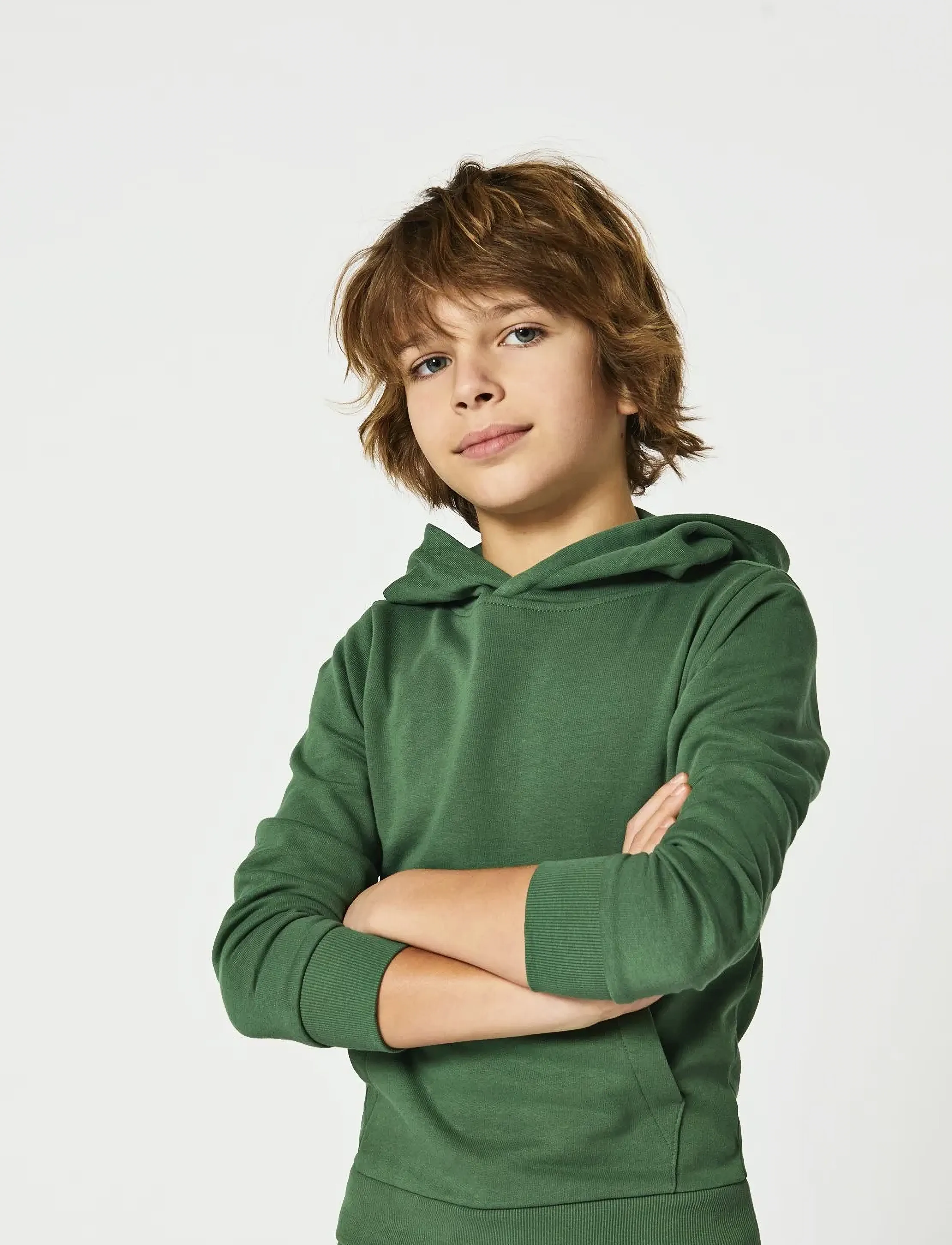 Kids Only KOBLASSI L/S POCKET HOOD SWT NOOS - Sweatshirts & Kapuzenpullover - MYRTLE / green