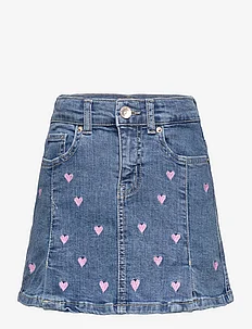 KOGHOXTON HEART EMBROIDERY DNM SKIRT, Kids Only
